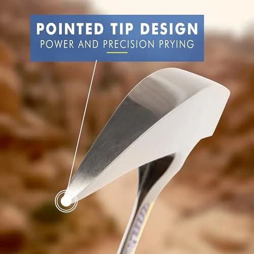 Estwing 22 oz Rock Pick Geology Hammer with Pointed Tip & Shock Reduction Grip | Forged Steel Head - view 3