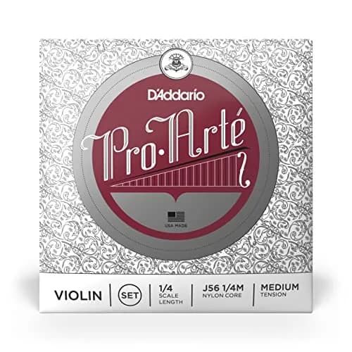 D'Addario Pro-Arte Violin String Set 1/4 Scale Medium Tension | Warm Mellow Tone thumbnail 2