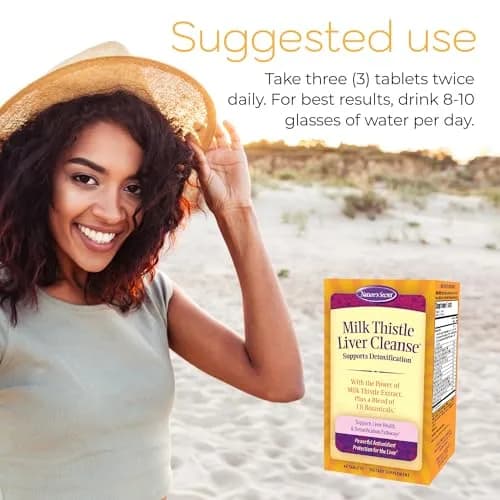 Nature's Secret Milk Thistle Liver Cleanse & Liver Support | Supports Detox & Liver Function in 60 Tablets thumbnail 3