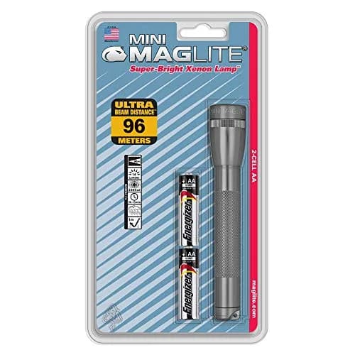 MagLite Mini Incandescent Gray 2-Cell AA Flashlight | 14 Lumens - main product image
