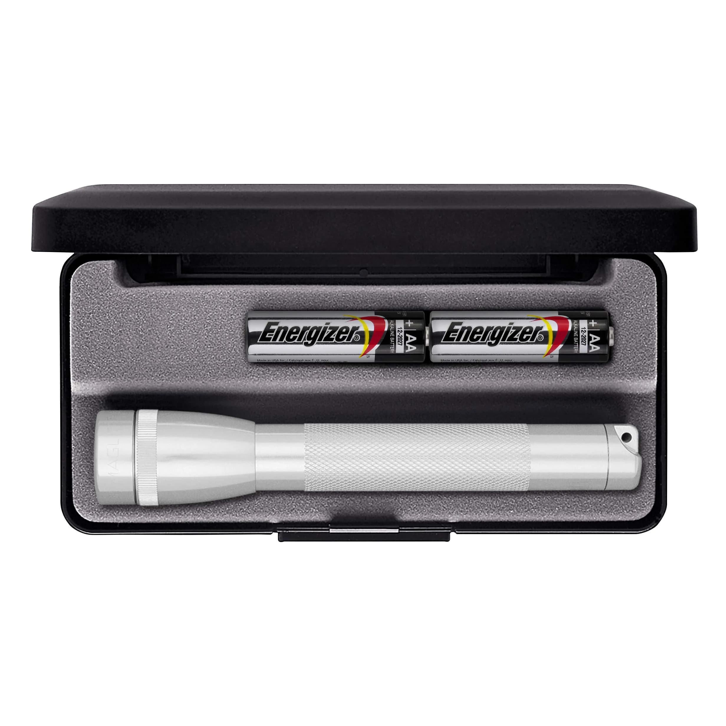 MagLite Mini Incandescent 2-Cell AA Flashlight - Classic Silver Finish - main product image