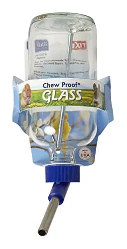 Lixit Glass Bird and Small Animal Water Bottle 240ml (8 fl oz) | Chew-Proof Design thumbnail 1