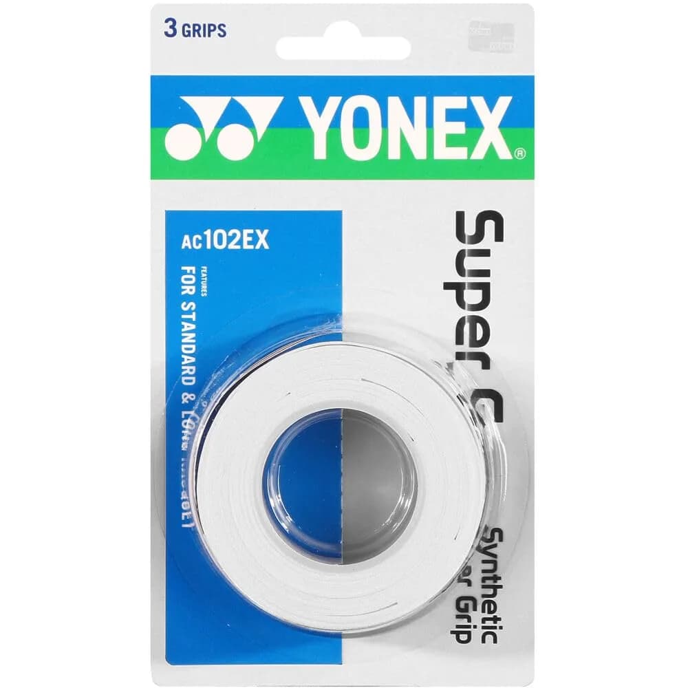 YONEX Super Grap Overgrip White | Superior Moisture Absorption & Grip Control - main product image