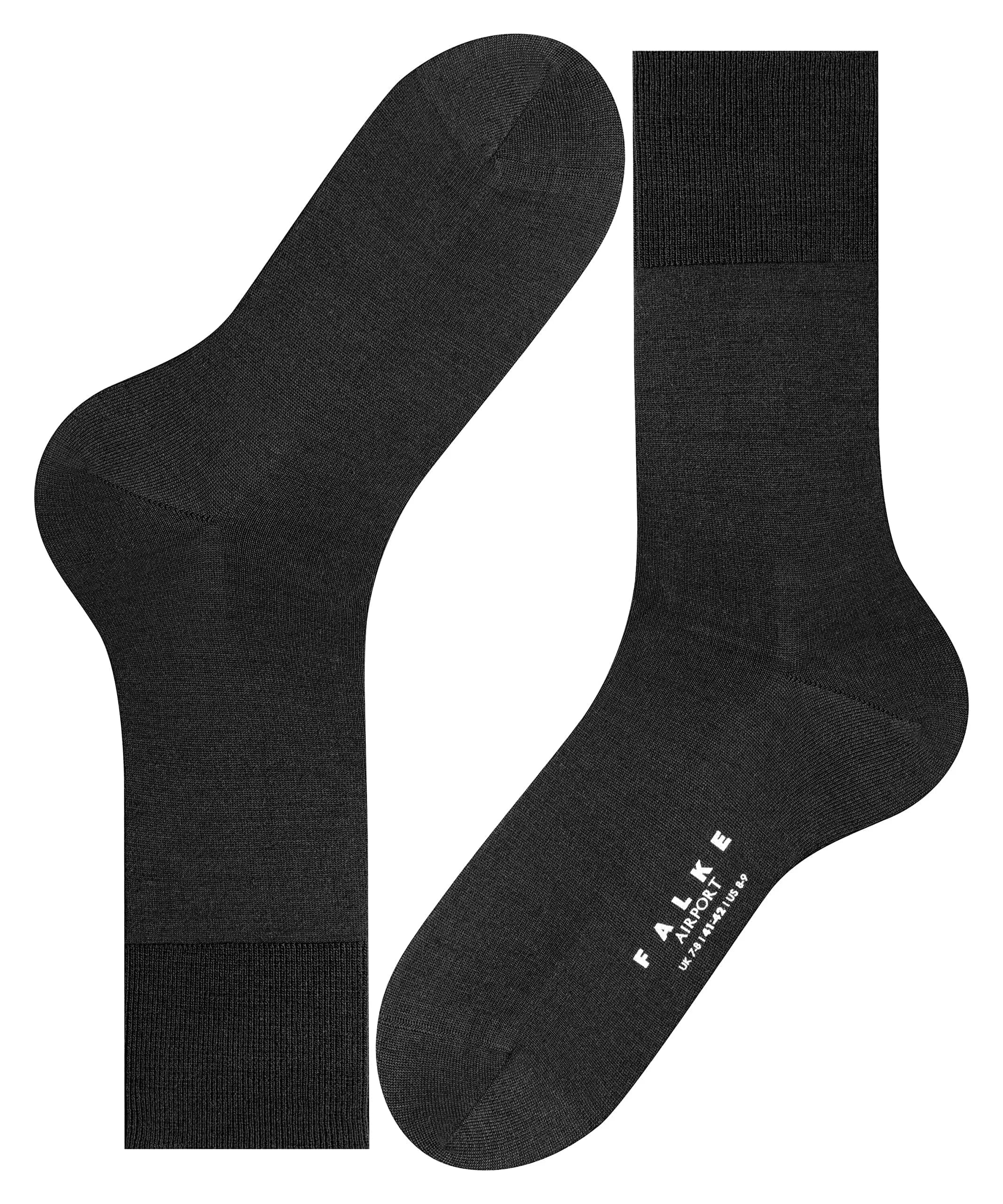 FALKE Men's Airport Crew Socks, Merino Wool Cotton, Mid-Calf, Classic Formal, Trendy Work, 1 Pair thumbnail 8