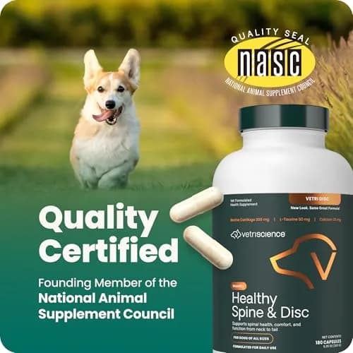 Vetriscience Healthy Spine & Disc Easy-Open Capsules for Dogs | 180 Count thumbnail 7