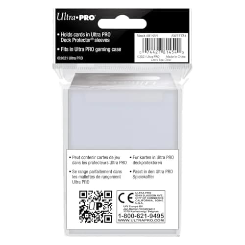 Ultra Pro 80 Card Deck Box - Clear | Holds 80 Cards in Deck Protectors thumbnail 3