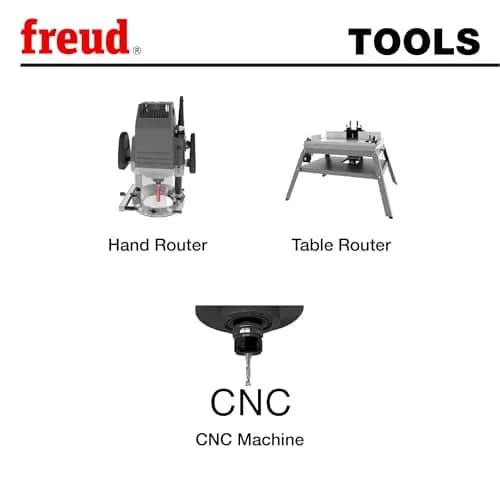 Freud 77-208 Double Compression Router Bit 1/2 inch (12.7 mm) Shank | Clean Cuts in Double-Sided Materials thumbnail 4