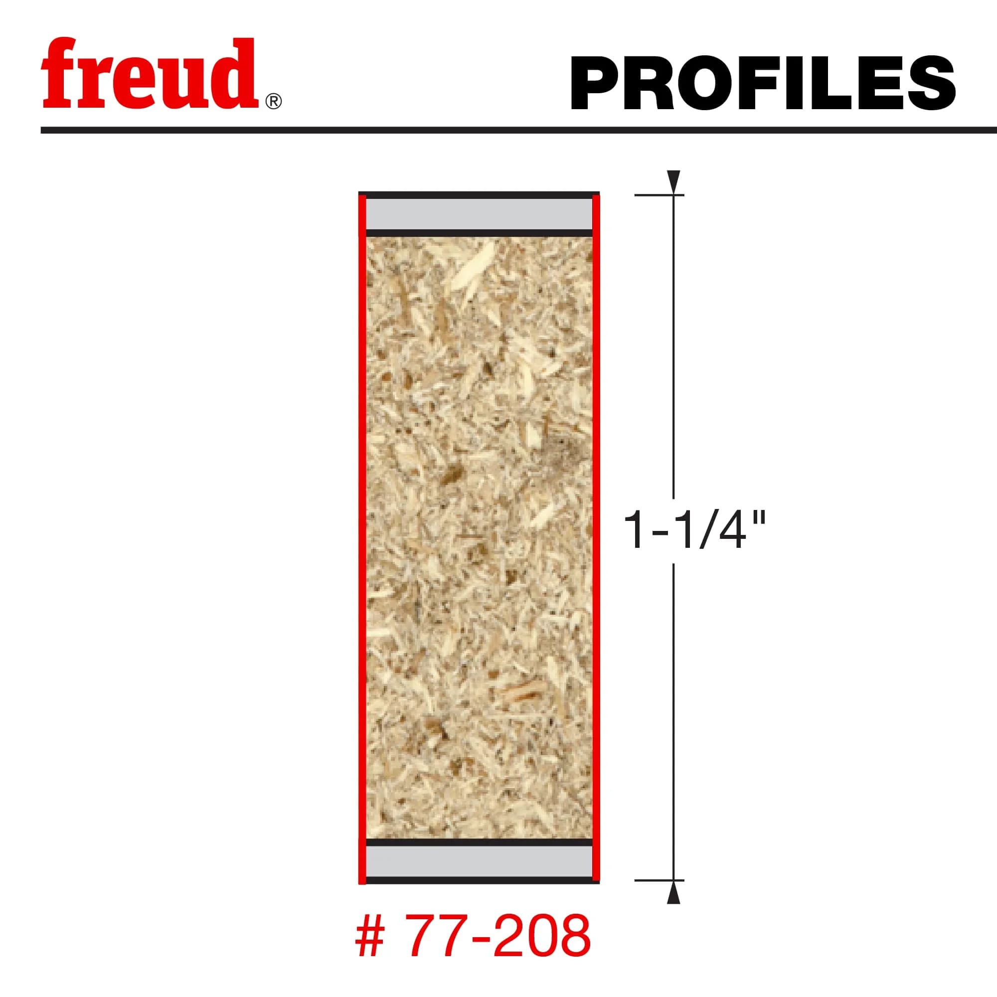 Freud 77-208 Double Compression Router Bit 1/2 inch (12.7 mm) Shank | Clean Cuts in Double-Sided Materials - view 2