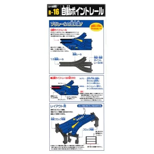 Takara Tomy HO Scale Medium Plastic Train Track with Half Straight Rail (R-16) | HO Scale Model Trains for Kids thumbnail 6