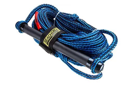 Seachoice Deluxe Ski Rope 75 ft (22.86 m) | Rot-Resistant Polypropylene with 12-Inch Foam Grip Handle thumbnail 1