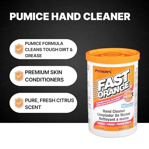 Fast Orange Pumice Cream Hand Cleaner 4.5 lbs | Deep Cleaning for Working Hands thumbnail 2