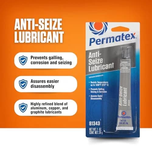 Permatex 81343 Anti-Seize Lubricant, 1 oz. (29.57 ml) Tube | High Temp & Marine Use thumbnail 2