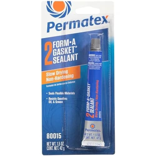 Permatex Form-A-Gasket #2 Sealant Black 44.36 ml (1.5 Fl Oz.) | Non-Hardening for Cut Gaskets — Black