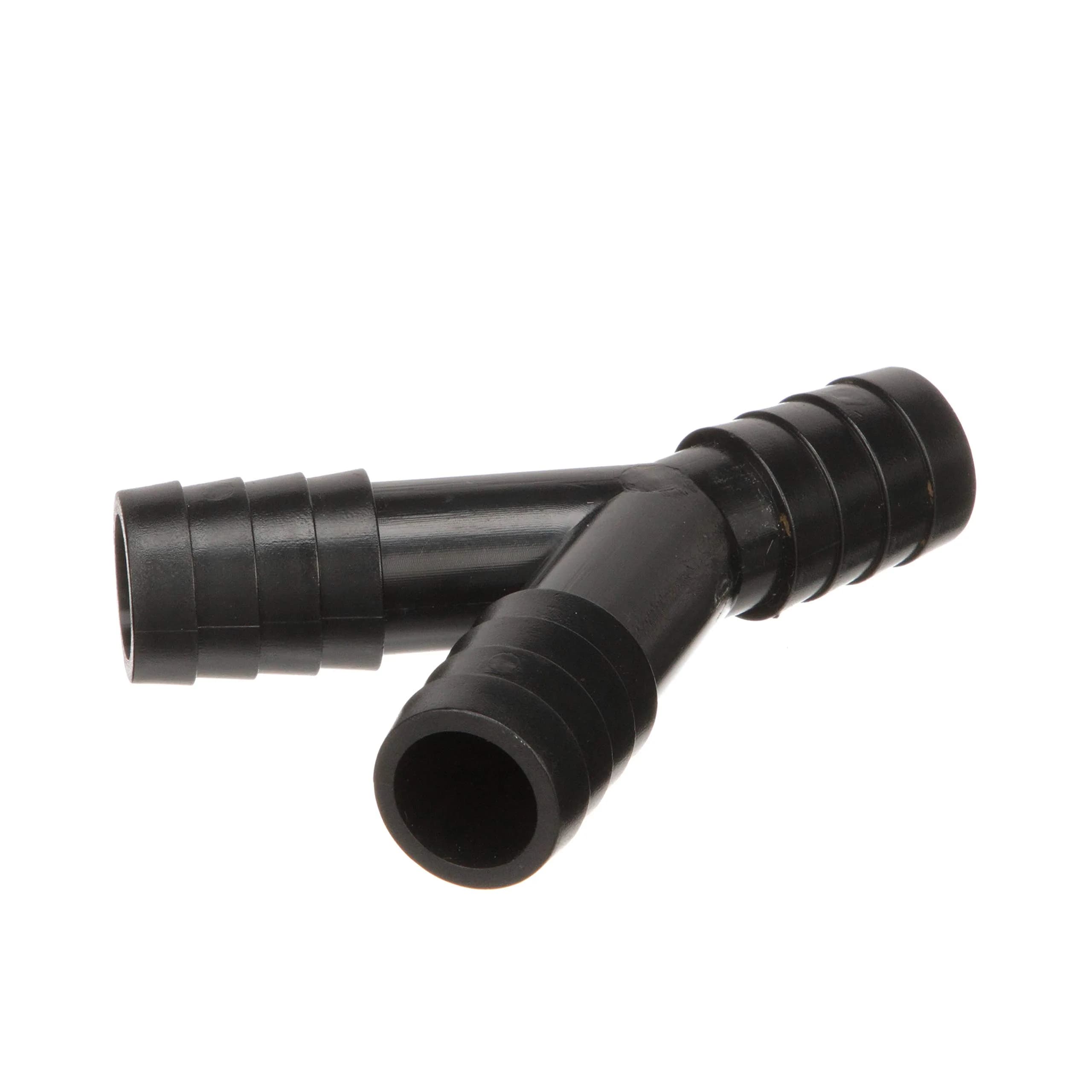 Seachoice 3-Way Y Fitting Fits 3/4 in. ID Hose | Rust-Free Black Plastic Plumbing Accessory — Black