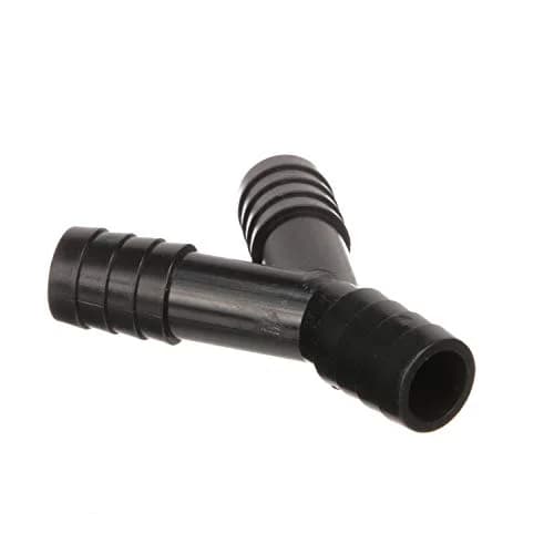 Seachoice 3-Way Y Fitting Fits 3/4 in. ID Hose | Rust-Free Black Plastic Plumbing Accessory thumbnail 3