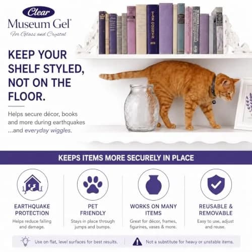 Quakehold! Museum Gel Clear 120ml (4 fl oz) | Secures Collectibles Against Shocks thumbnail 5