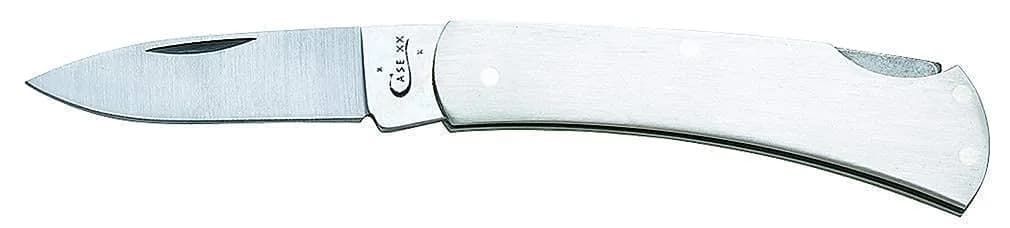 Case Pocket Knife Brushed Stainless Steel | 3 Inch Lockback for Everyday Use