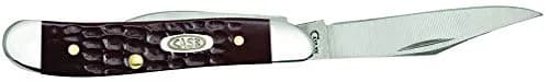 Case Pocket Knife Brown Synthetic Jigged Peanut | 2 7/8 Inches, Full Stainless Steel Blades thumbnail 5