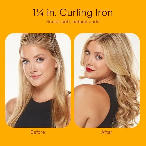Conair Curling Iron 1.25-inch Barrel | Effortless Beach Waves & Lasting Curls thumbnail 9