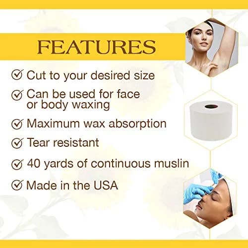 GIGI Natural Muslin Epilating Roll for Hair Removal 2.5" x 100 Yds | Salon-Quality, Shred-Resistant Cloth for All Body Areas — 3.25 in x 40 Yards - view 3