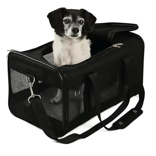 Sherpa Original Deluxe Travel Pet Carrier, Large | Airline Approved & Conforms to Under-Seat Requirements thumbnail 1