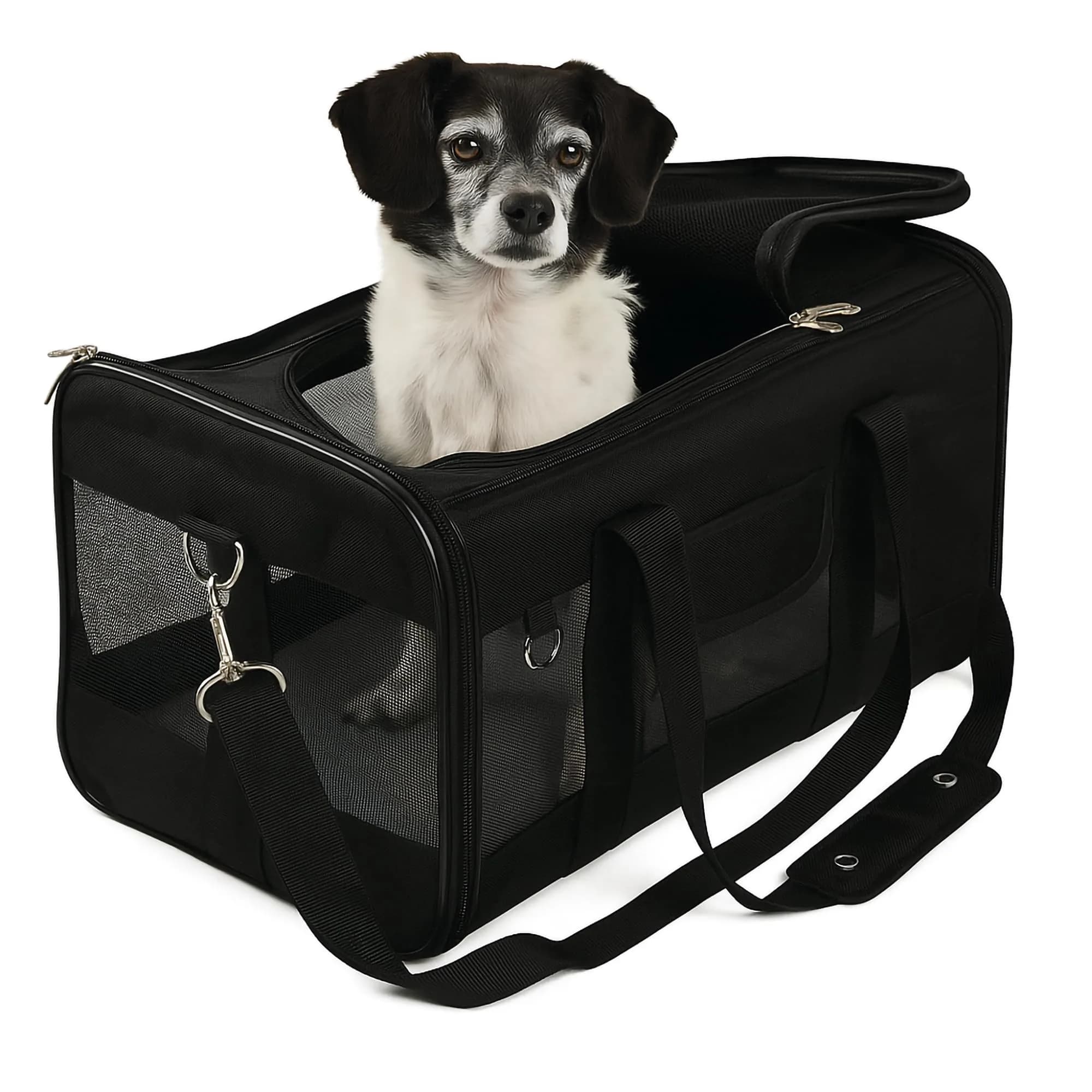 Sherpa Original Deluxe Travel Pet Carrier, Large | Airline Approved & Conforms to Under-Seat Requirements
