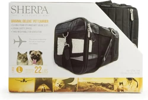 Sherpa Original Deluxe Travel Pet Carrier, Large | Airline Approved & Conforms to Under-Seat Requirements thumbnail 8