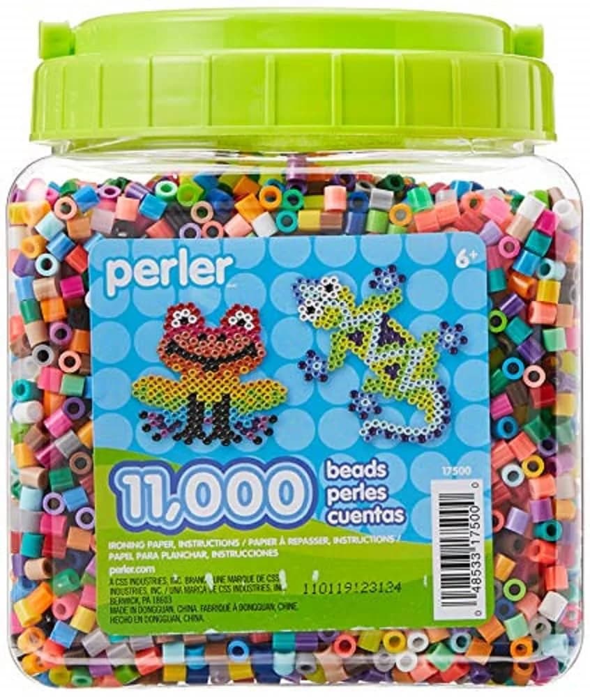 Perler Beads 11,000 Pieces Assorted Colors | Creative Kids Craft Set with Storage (70-120 chars) - main product image