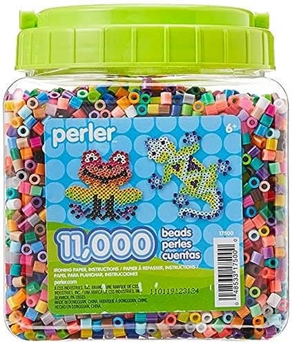 Perler Beads 11,000 Pieces Assorted Colors | Creative Kids Craft Set with Storage (70-120 chars) thumbnail 1