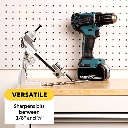 General Tools Drill Grinding Attachment #825 - 4.91" x 4.91" x 7.38" | Sharpens Bits to Factory Accuracy thumbnail 5