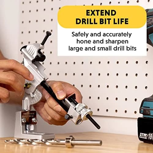 General Tools Drill Grinding Attachment #825 - 4.91" x 4.91" x 7.38" | Sharpens Bits to Factory Accuracy thumbnail 2