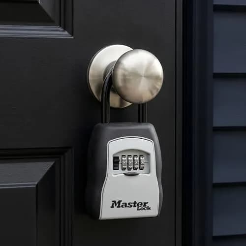 Master Lock Standard Shackle Key Lock Box - Resettable 4-Digit Combination Lock, Black, 1-Pack thumbnail 2