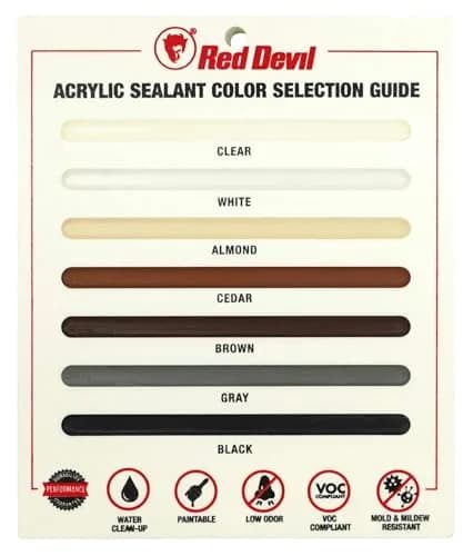 Red Devil Window & Door Silicon Acrylic Caulk Almond 298ml (10.1 Fl Oz) | Seals Drafts & Pests thumbnail 4