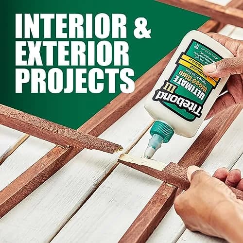 Titebond III Ultimate Wood Glue 118 ml (4 Fl Oz) | Waterproof, Tan, High Viscosity thumbnail 4