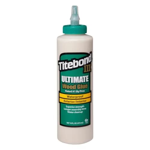 Titebond III Ultimate Wood Glue 473ml (16 Fl Oz) | Professional Waterproof Adhesive for Woodworking thumbnail 1