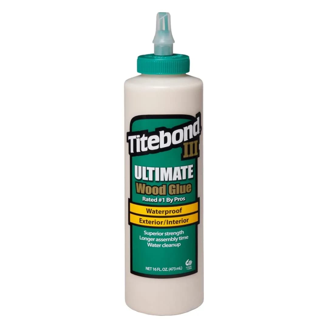 Titebond III Ultimate Wood Glue 473ml (16 Fl Oz) | Professional Waterproof Adhesive for Woodworking