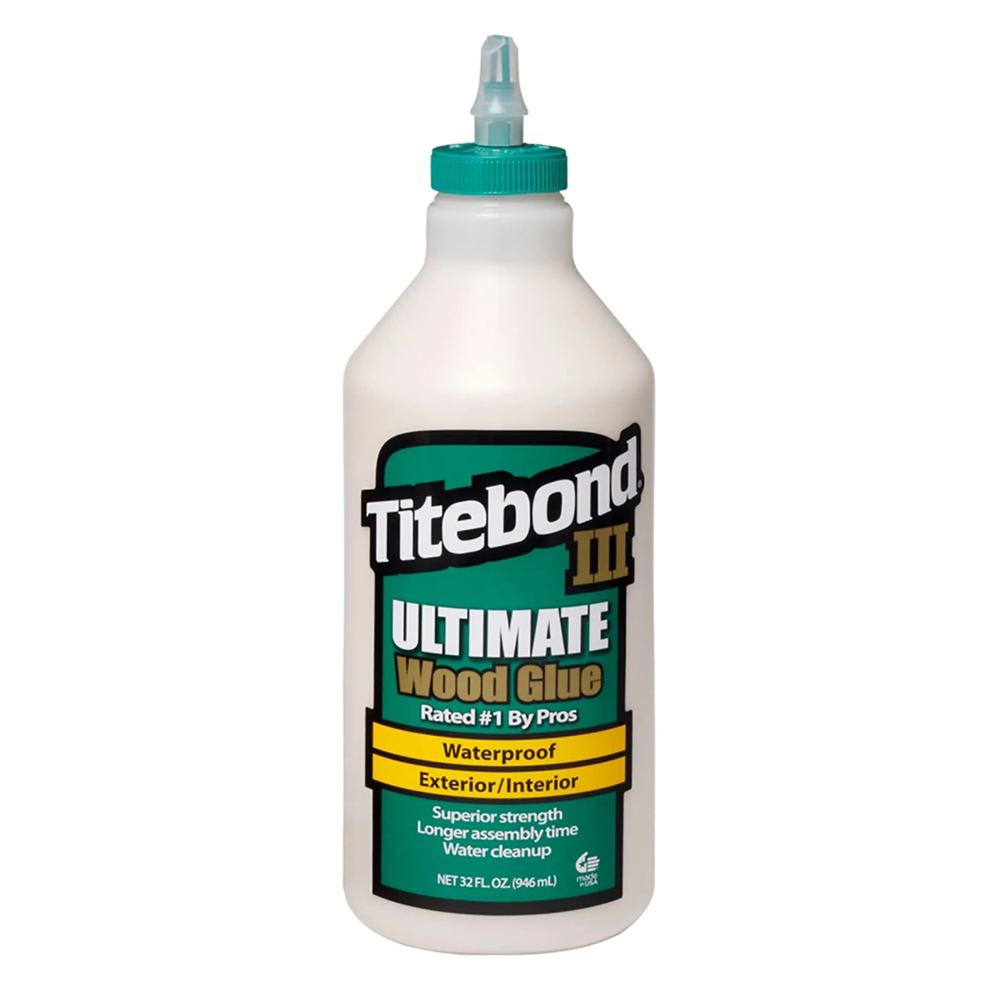 Titebond III Ultimate Wood Glue 946ml (32 Fl Oz) | Waterproof Adhesive for Interior & Exterior Woodworking