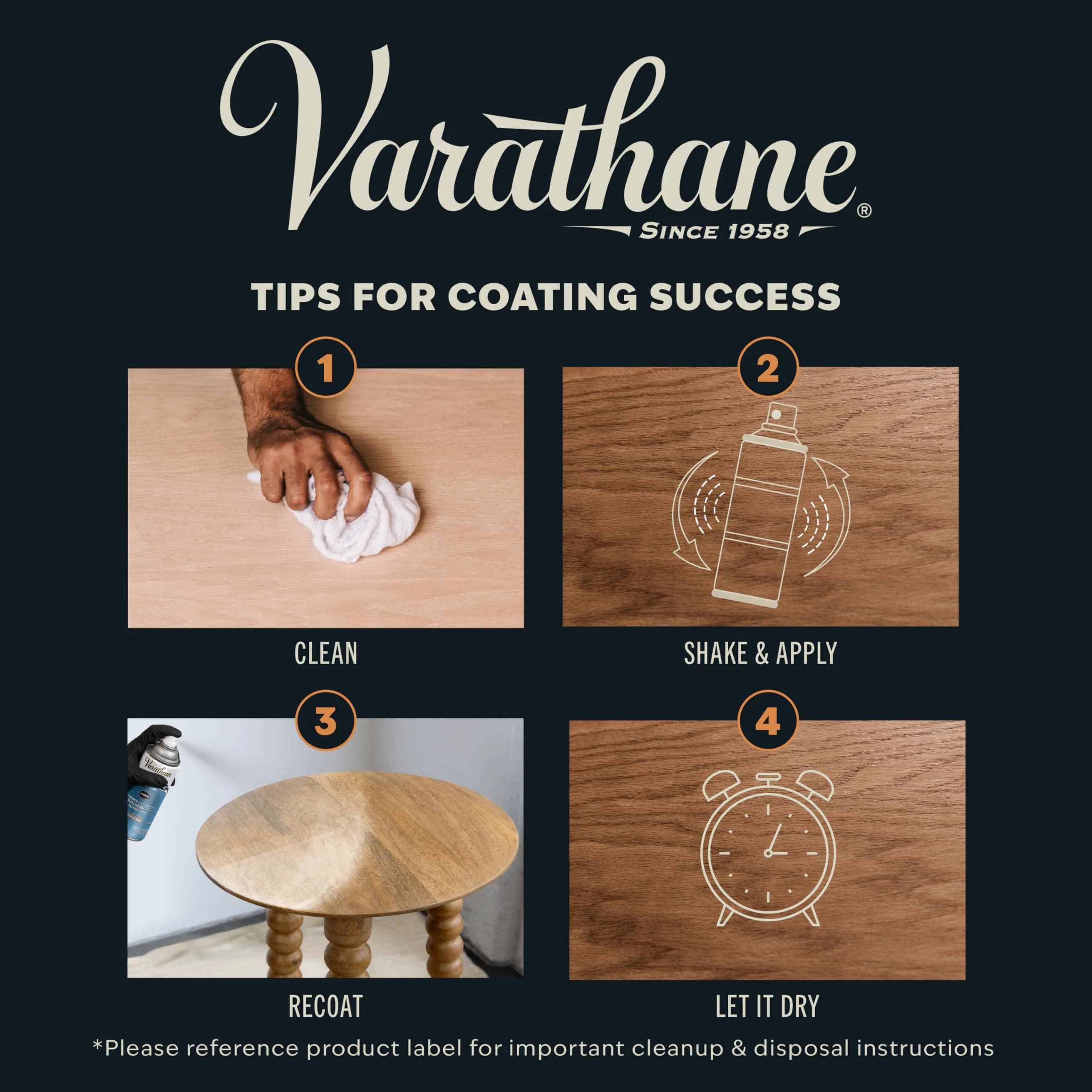 Varathane Ultimate Water-Based Polyurethane Spray Semi-Gloss | 319ml (11.25 Fl Oz) Interior Wood Protection - view 6