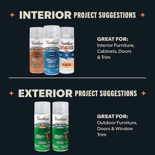 Varathane Ultimate Water-Based Polyurethane Spray Semi-Gloss | 319ml (11.25 Fl Oz) Interior Wood Protection thumbnail 7