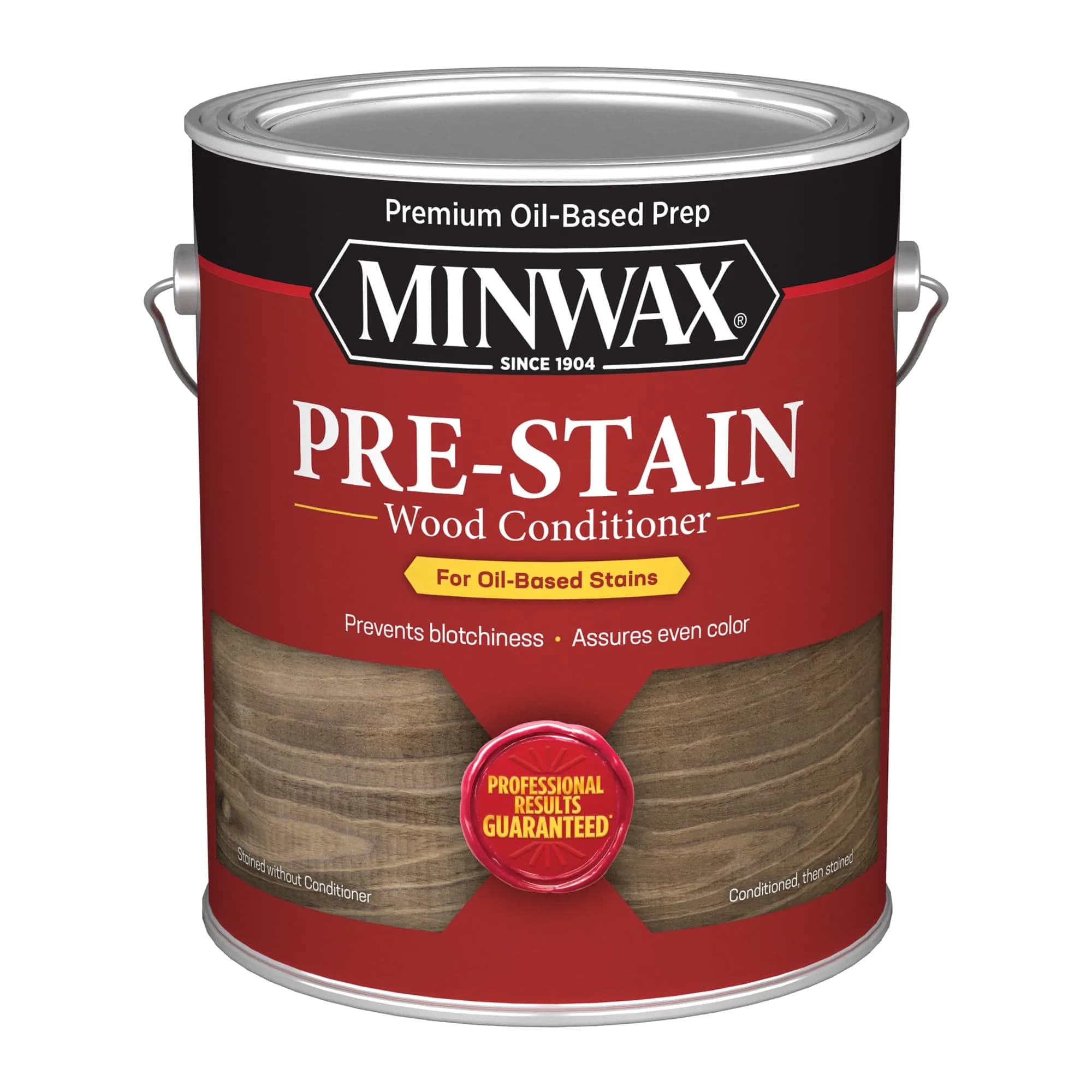 Minwax Clear Pre-Stain Wood Conditioner 946ml (1 Quart) | Even Stain Penetration for All Woods — Gallon