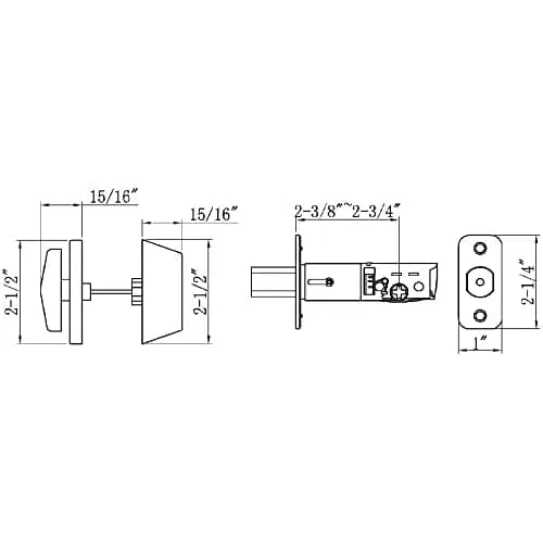 Design House Pro Series Single Cylinder Deadbolt Polished Brass | Residential Grade-3 Security thumbnail 2