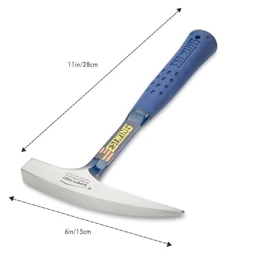 Estwing Rock Pick Geology Hammer 14 oz (397 g) with Pointed Tip & Shock Reduction Grip | Forged Steel thumbnail 2