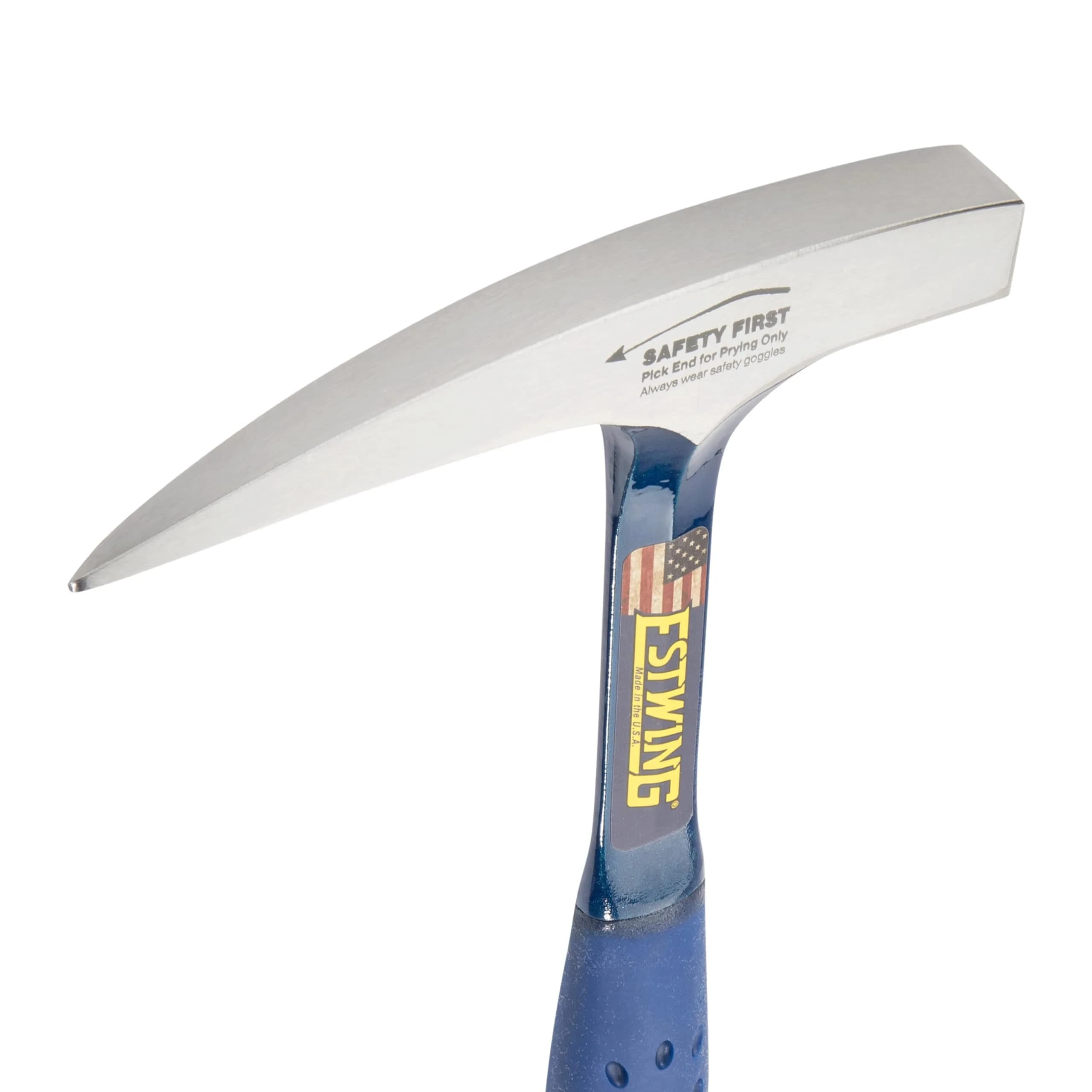 Estwing Rock Pick Geology Hammer 14 oz (397 g) with Pointed Tip & Shock Reduction Grip | Forged Steel - view 3