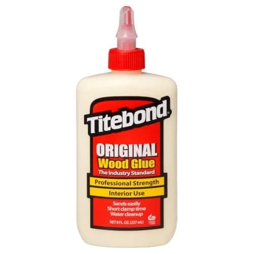 Titebond Original Wood Glue 5063, Industry Standard, 8 fl oz (237 ml) Bottle | Bonds Stronger Than Wood thumbnail 1