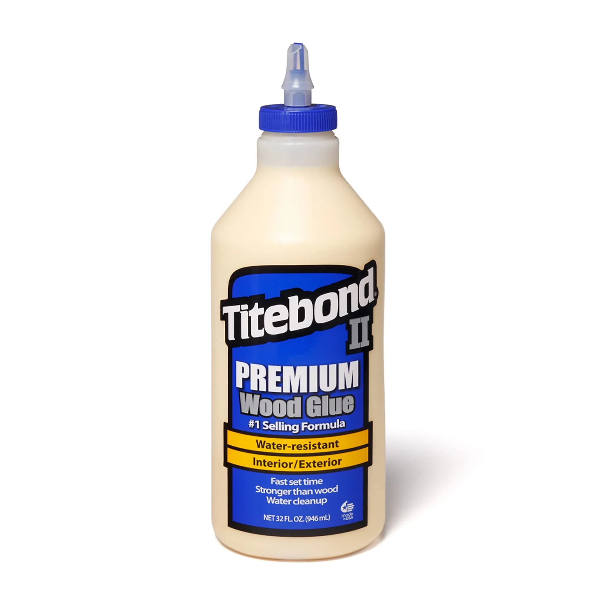 Titebond II Premium Wood Glue 946ml (32 fl oz) | ANSI Type II Waterproof Adhesive - main product image