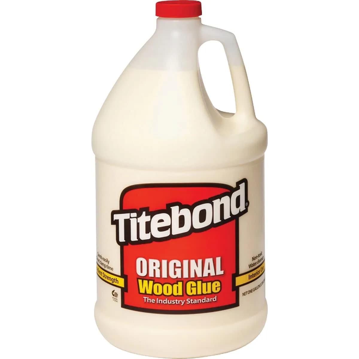 Titebond Original Wood Glue Gallon Yellow | Bonds Stronger Than Wood, Fast Set, Water Cleanup - main product image