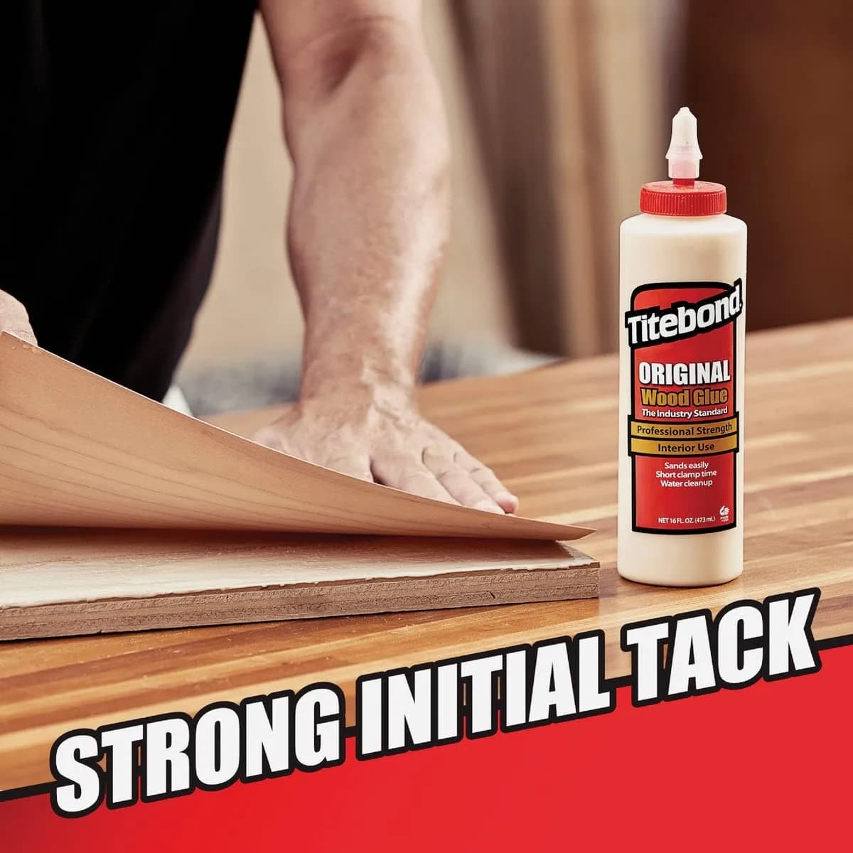 Titebond Original Wood Glue Gallon Yellow | Bonds Stronger Than Wood, Fast Set, Water Cleanup - view 3