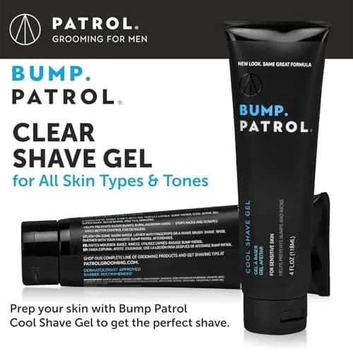 Bump Patrol Cool Shave Gel - Sensitive Clear Shaving Gel with Menthol 118ml (4 Fl Oz) | Prevents Razor Burn, Bumps, Ingrown Hair - view 3