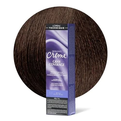 L'Oréal Technique Excellence Crème Permanent Hair Color – Medium Golden Brown 50ml (1.74 Fl Oz) | Superb Gray Coverage thumbnail 1