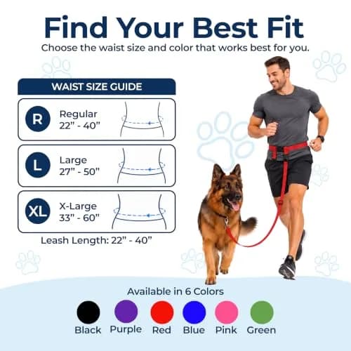 The Buddy System Hands Free Dog Leash Regular Size | Adjustable, Tangle-Free, USA-Imported (70-120 chars) thumbnail 4